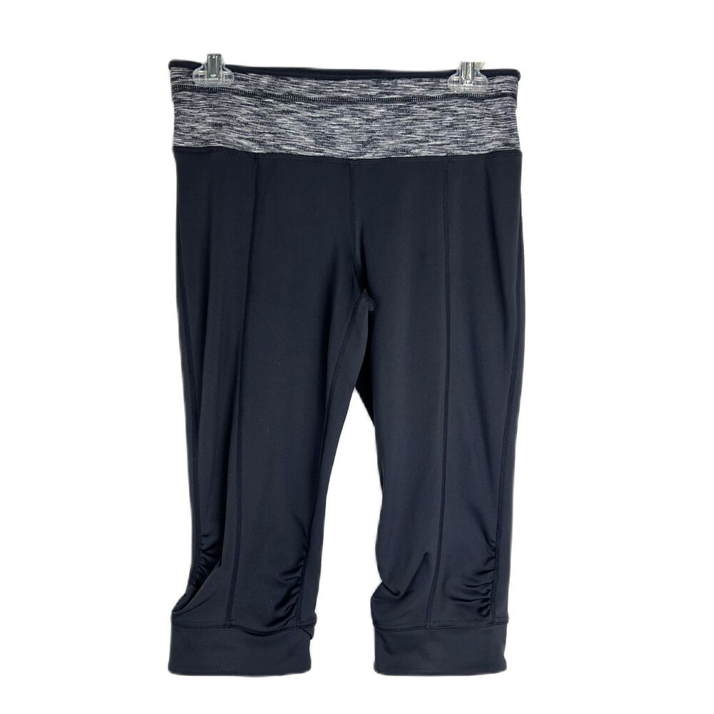 PrAna Leggings Women Small Grey Cropped Yoga Workout Active Bottoms